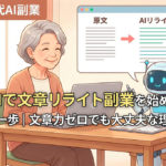 60代AI副業文章リライト